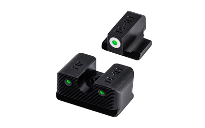 TRUGLO Tritium Pro, Sight Set, Fits FNX 40, Green Tritium, White Ring on Front Sight TG-TG231F2W