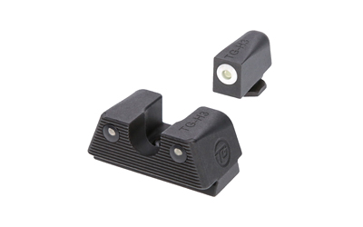 TRUGLO Tritium X, Sight Set, Fits Glock 42 and 43, Green Tritium, White Ring on Front Sight TG-TG231G1XAW