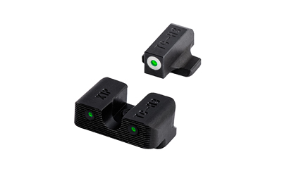 TRUGLO Tritium Pro, Sight Set, For S&W M&P, Green Tritium, White Ring on Front Sight TG-TG231MP1W