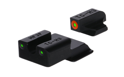 TRUGLO Tritium Pro, Sight Set, For S&W EZ 9, Green Tritium, Orange Ring on Front Sight TG-TG231MP4C