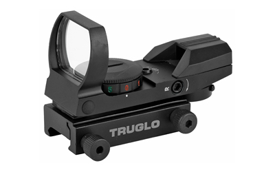 TRUGLO Red Dot, Black Finish, Multiple Reticle, Dual Color Open Dot Sight, 34mm TG-TG8360B