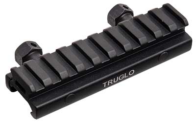 TRUGLO Picatinny Style Riser Mount, Raises Mounting Surface by 1/2", approximately 4" in length, Black TG-TG8970B