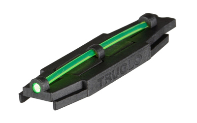 TRUGLO Glo Dot, Xtreme, Universal Vent Rib Shotgun Sight, Matte Finish, Black Housing, Green Fiber TG-TG90X