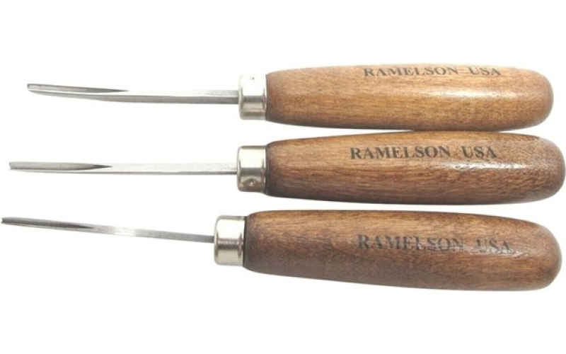 U.J. Ramelson Bent v-60 degree 3 piece veiner set