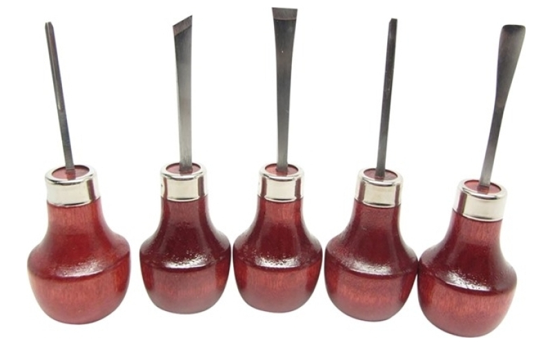 U.J. Ramelson #107r mini palm woodcarving 5 piece set