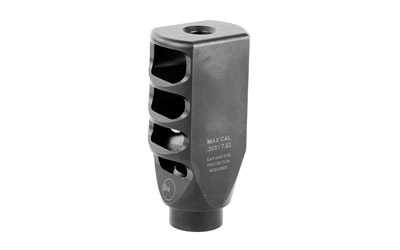 Ultradyne USA PEGASUS Brake, 308 Winchester/7.62 NATO, Fits AR-10s with 5/8X24 Threads, Black, 4.6 oz., 416 Stainless Steel, Includes Shrouded Timing Nut UD10700