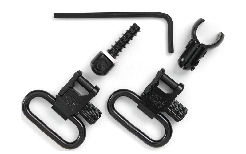 Uncle Mike's QD 115 U22 Swivel, 1", Fits Mag Tubes .420"- .470", Black 10712