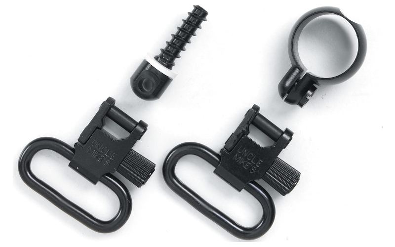 Uncle Mike's QD 115 CF Swivel, 1", Fits Winchester & Marlin Lever Action, Black 13312
