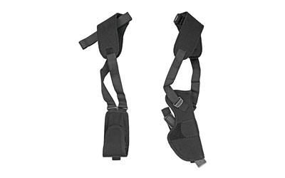 Uncle Mike's Pro Pak Vertical Shoulder Holster, Size 1, Fits Large Auto With 4" Barrel, Right Hand, Black 75011