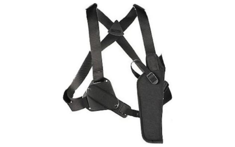 Uncle Mike's Vertical Shoulder Holster, Size 2, Fits Med Revolver With 4" Barrel, Right Hand, Black 83021