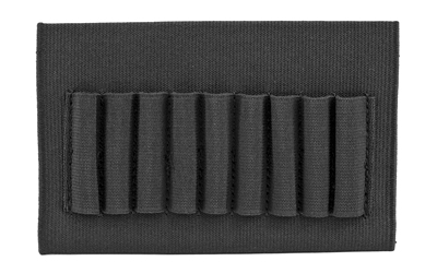 Uncle Mike's Uncle Mike's, Buttstock Shell Holder, For Rifle, Open Style, Black 88481