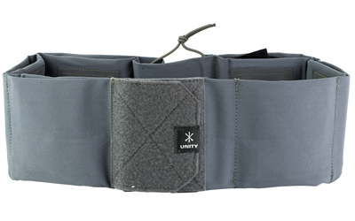 Unity Tactical Clutch Belt, Medium, 31"-38" Waist, Elastic Construction, Gray CL-BLT-G-M