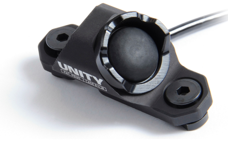 Unity Tactical Hot Button, Light Activation Switch, M-LOK, Compatible with Surefire Tailcaps, Anodized Finish, Black HBM-SB