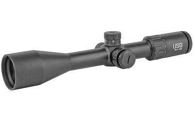 US Optics TS Series Rifle Scope, 5-25X50mm, 30mm Main Tube, Front Focal Plane, 1/10 Mil Adjustments, Illuminated JVCR Reticle TS-25X JVCR