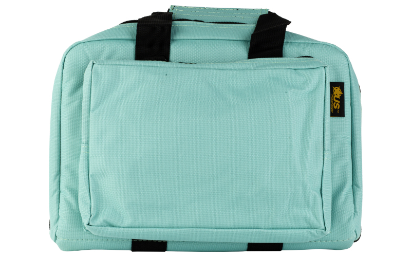 US PeaceKeeper Mini Range, Pistol Case, 12.75x8.75"x3", 600 Denier Polyester, Robins Egg Blue P21102