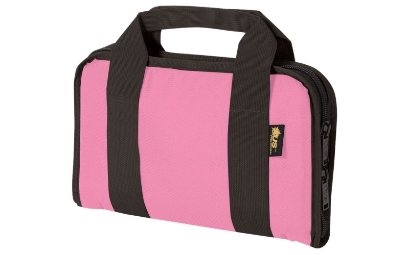 US PeaceKeeper Attache, Pistol Case, 12.5"x6.5", 600 Denier Polyester, Pink P21123