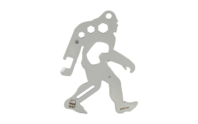UST - Ultimate Survival Technologies Sasquatch Tool, Multi Tool, Silver, Stainless Steel, Includes Carabiner, 3.6"x2.5"x0.1" 1156810