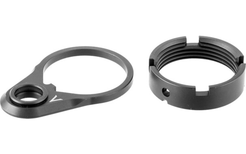 V Seven Weapon Systems Ar-15 qd endplate & castle nut combo ti blk