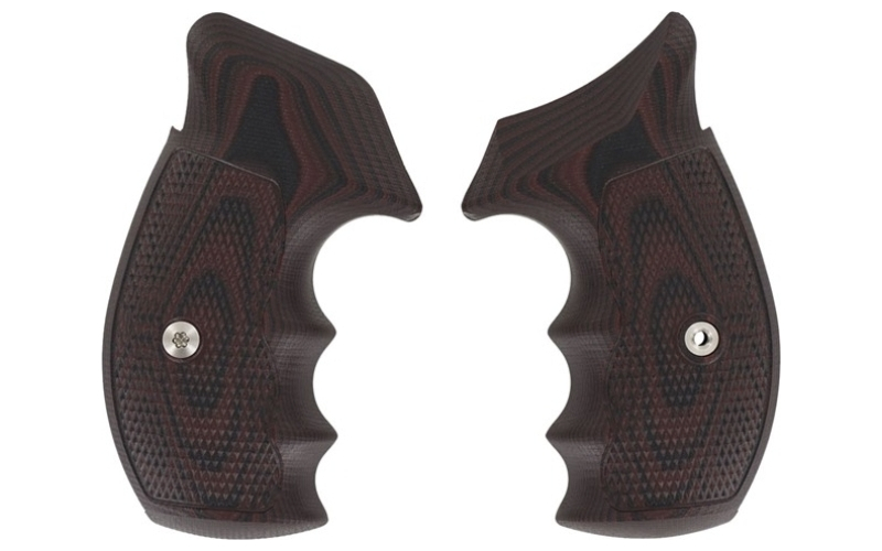 Vz Grips S&w k/l frame tac diamond, round butt, black cherry
