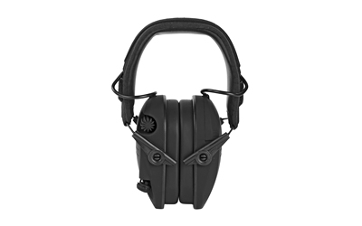 Walker's Razor, Electronic Earmuff, Black, 1 Pair, Includes (2) Morale Patches GWP-RSEMPAT