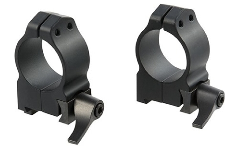Warne Scope Mounts 1'' medium (0.925'') qd 19mm dovetail rings, black