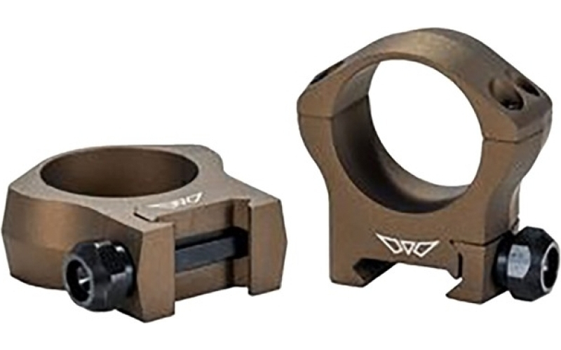 Warne Scope Mounts 30mm medium (0.990'') rings, burnt bronze