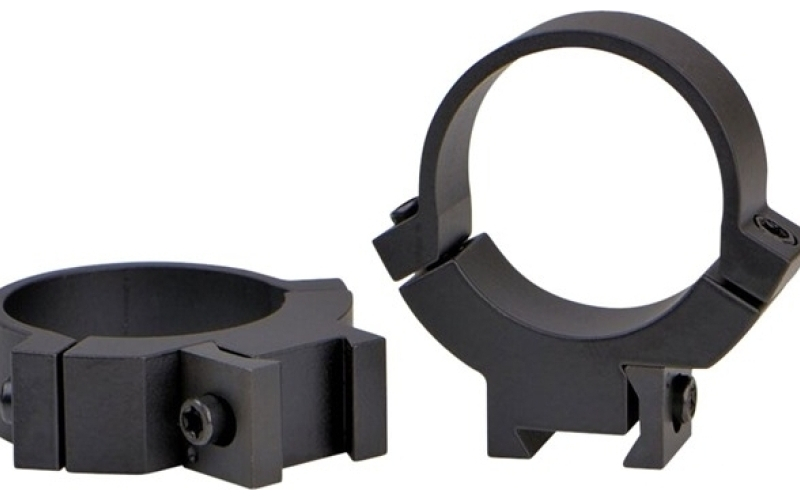 Warne Scope Mounts 30mm high (1.115'') dovetail rings, black