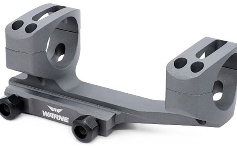 Warne Scope Mounts 34mm ultra high (1.435'') 0 moa mount, tactical gray