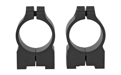 Warne Permanent Attached Fixed Ring Set, Fits CZ 527 16mm Grooved Receiver, 1" Medium, Matte Finish 1B1M