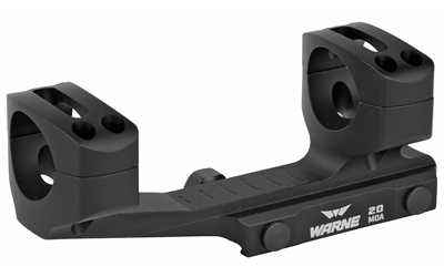 Warne 20 MOA Mount, 1", Fits AR Rifles, Extended Skeletonized, Black LRSKEL1TW