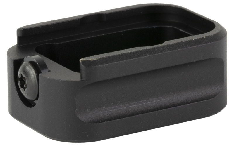 Warne Magazine Extension, Fits Glock 19/23, 9MM/.40 S&W, +3/+2, Black 3121