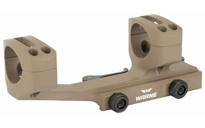 Warne Quick Detach Cantilever Mount, 1", Fits AR Rifles, Extended Skeletonized, Dark Earth Finish QDXSKEL1DE