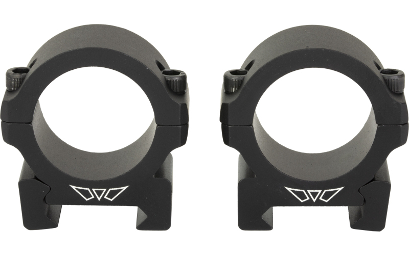Warne Vapor Horizontal, 1", Low Rings, Matte Finish, Black, Fits Picatinny V600M