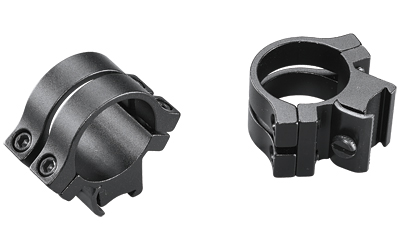 Weaver Quad Lock, Tip Off .22, 1" Extra Extra High Rings, Fits 3/8" Dovetail, Matte Finish, Black 49053