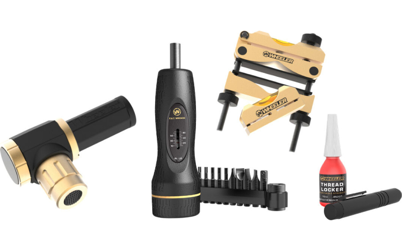 Wheeler Ultra Scope Mounting Kit, Includes Fat Wrench, Leveling System, 10 Bit Set, Laser Bore Sight, Thread Locker, Lens Pen and Hard Case 4001009