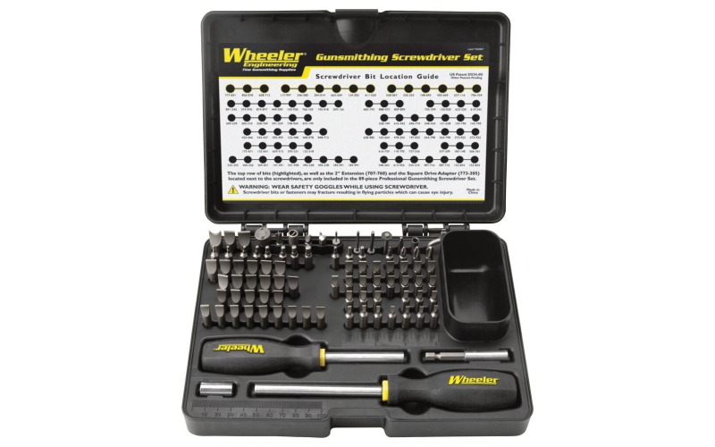 Wheeler Deluxe 89 Piece Professional Gunsmithing Screwdriver Set , Black 562194