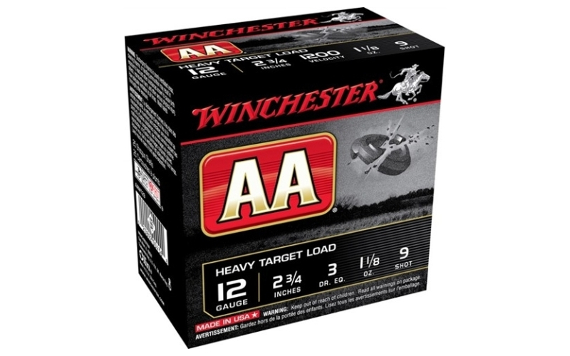 Winchester Ammunition 12 gauge 2-3/4'' 1-1/8 oz #9 shot 25/box