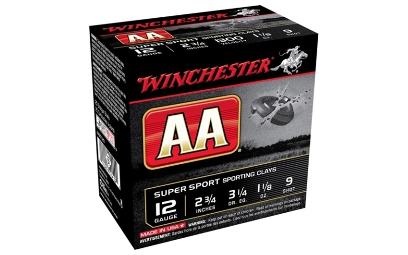 Winchester Ammunition 12 gauge 2-3/4'' 1-1/8 oz #9 shot 25/box