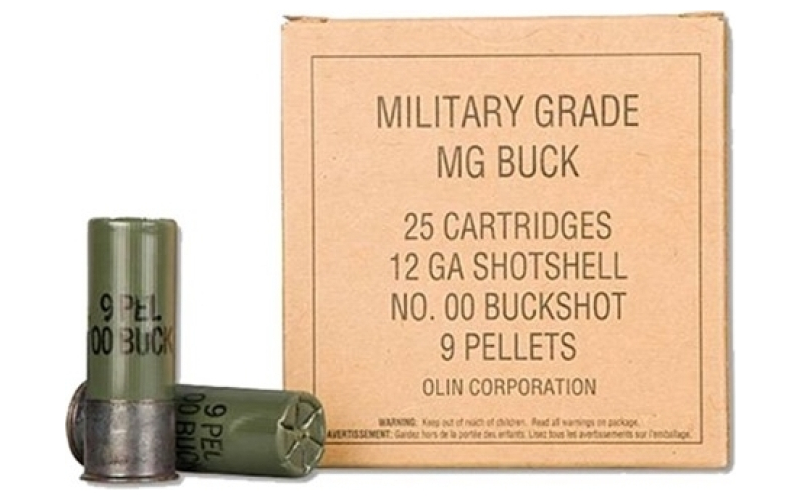 Winchester Ammunition Winchester military grade 2.75'' #00 buckshot 9 pellets 25/bx