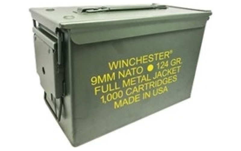 Winchester Ammunition Winchester ammo 9mm 124gr 1000rd can