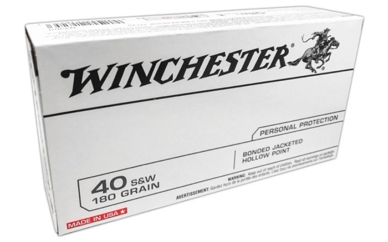 Winchester Ammunition Winchester ammo 40s&w 180gr. jhp bonded 50/bx