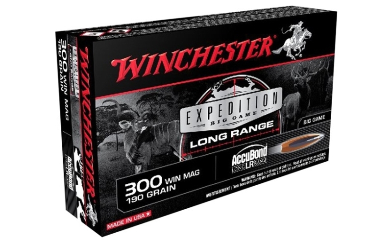 Winchester Ammunition 300 winchester magnum 190gr nosler accubond lr 20/box