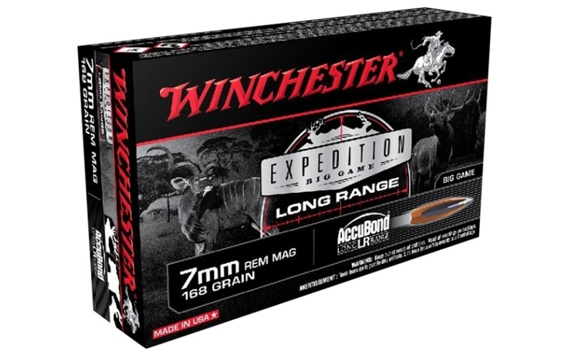Winchester Ammunition 7mm remington magnum 168gr accubond lr 20/box