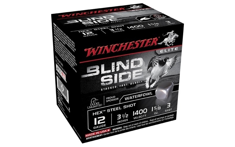 Winchester Ammunition Winchester ammo blind side 12ga 3-1/2'' #3 1-5/8oz 25/bx
