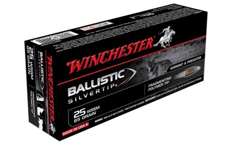 Winchester Ammunition 25 wssm 85gr ballistic silvertip 20/box