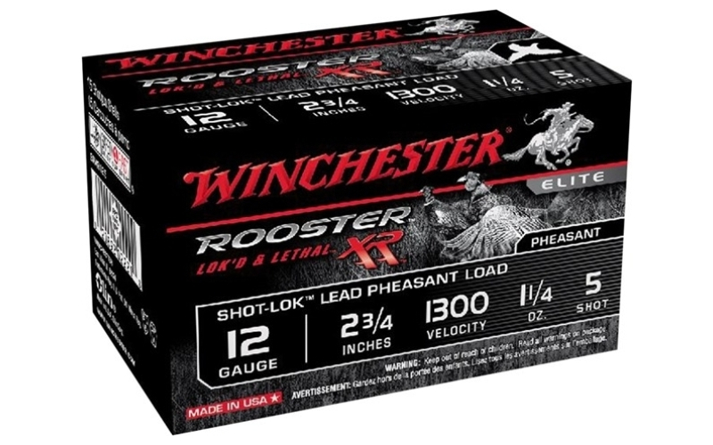 Winchester Ammunition 12 gauge 2-3/4'' 1-1/4oz #5 plated lead shot 15/box