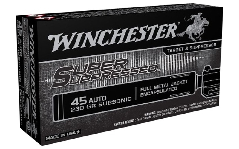 Winchester Ammunition 45 acp 230gr full metal jacket encapsulated 50/box