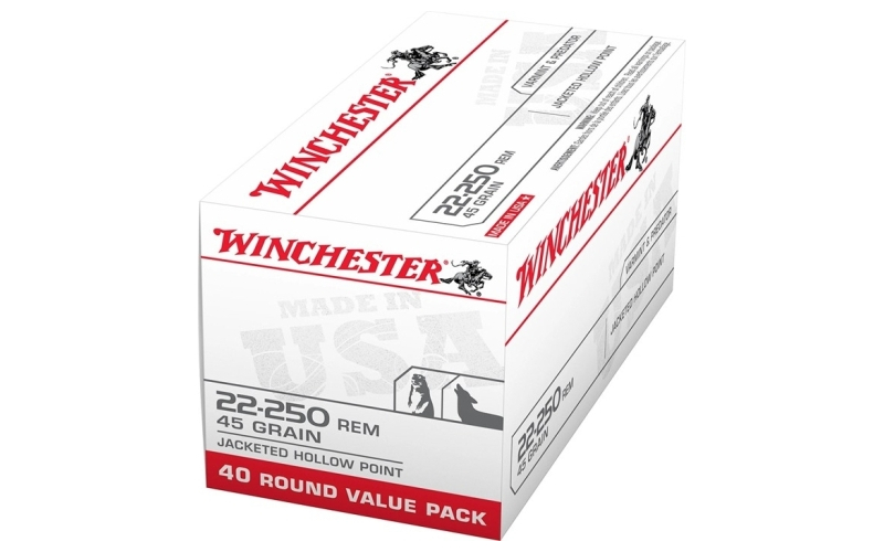 Winchester Ammunition Winchester ammo 22-250 rem usa 45gr jhp