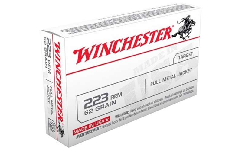 Winchester Ammunition 223 remington 62gr full metal jacket 20/box