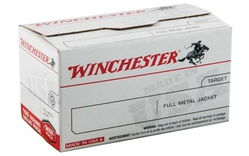Winchester Ammunition 380 acp 95gr full metal jacket 100/box